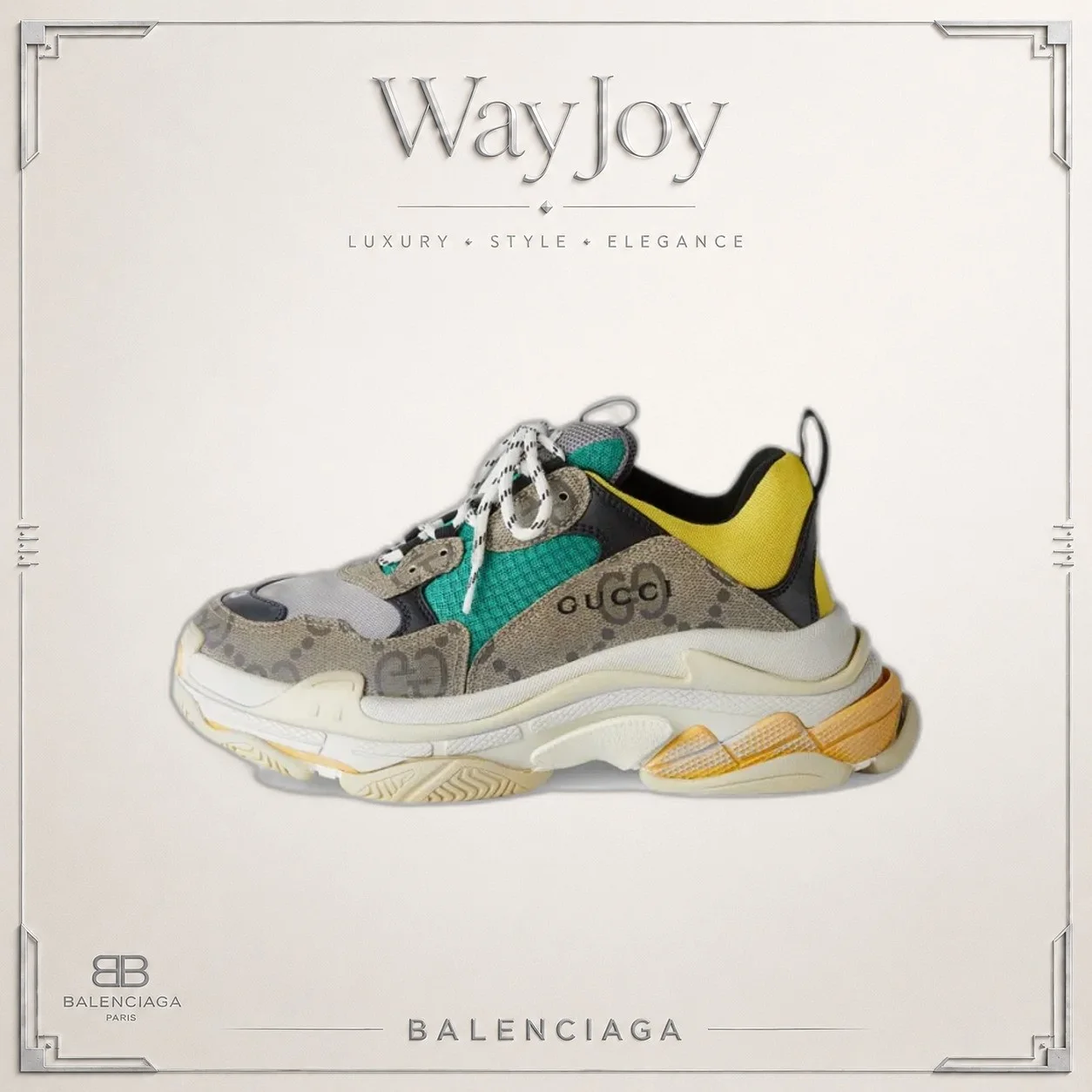 Gucci x Balenciaga Triple S Low-Top Dad Sneaker
