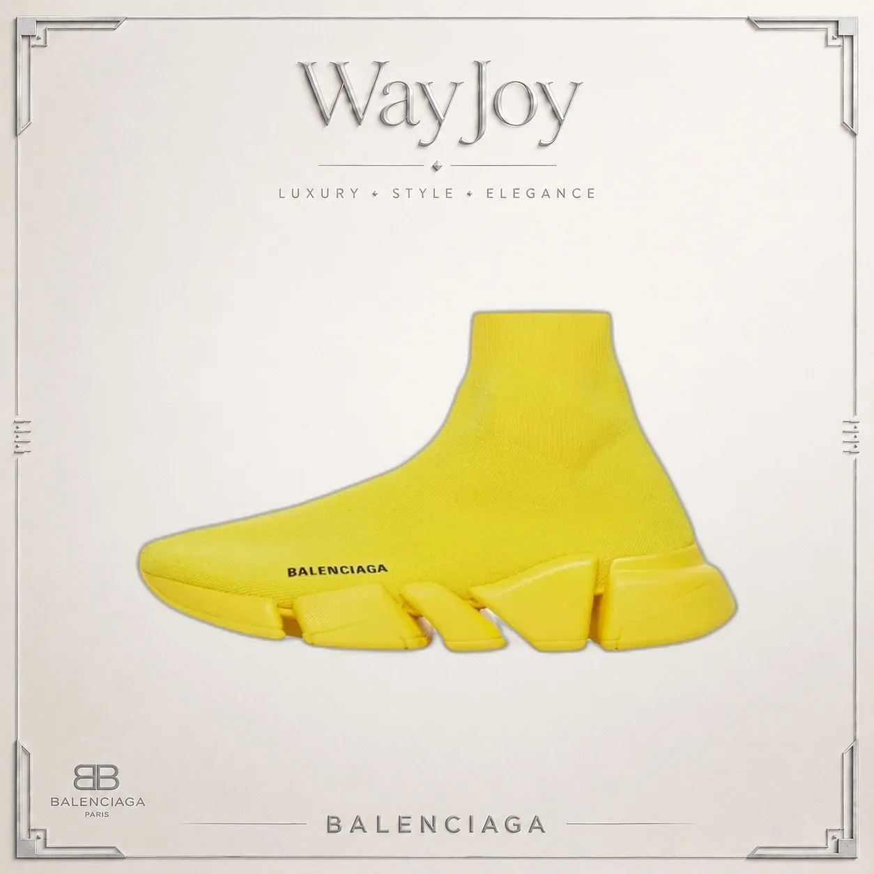 Balenciaga Speed 2.0 Knit Sneaker - Yellow