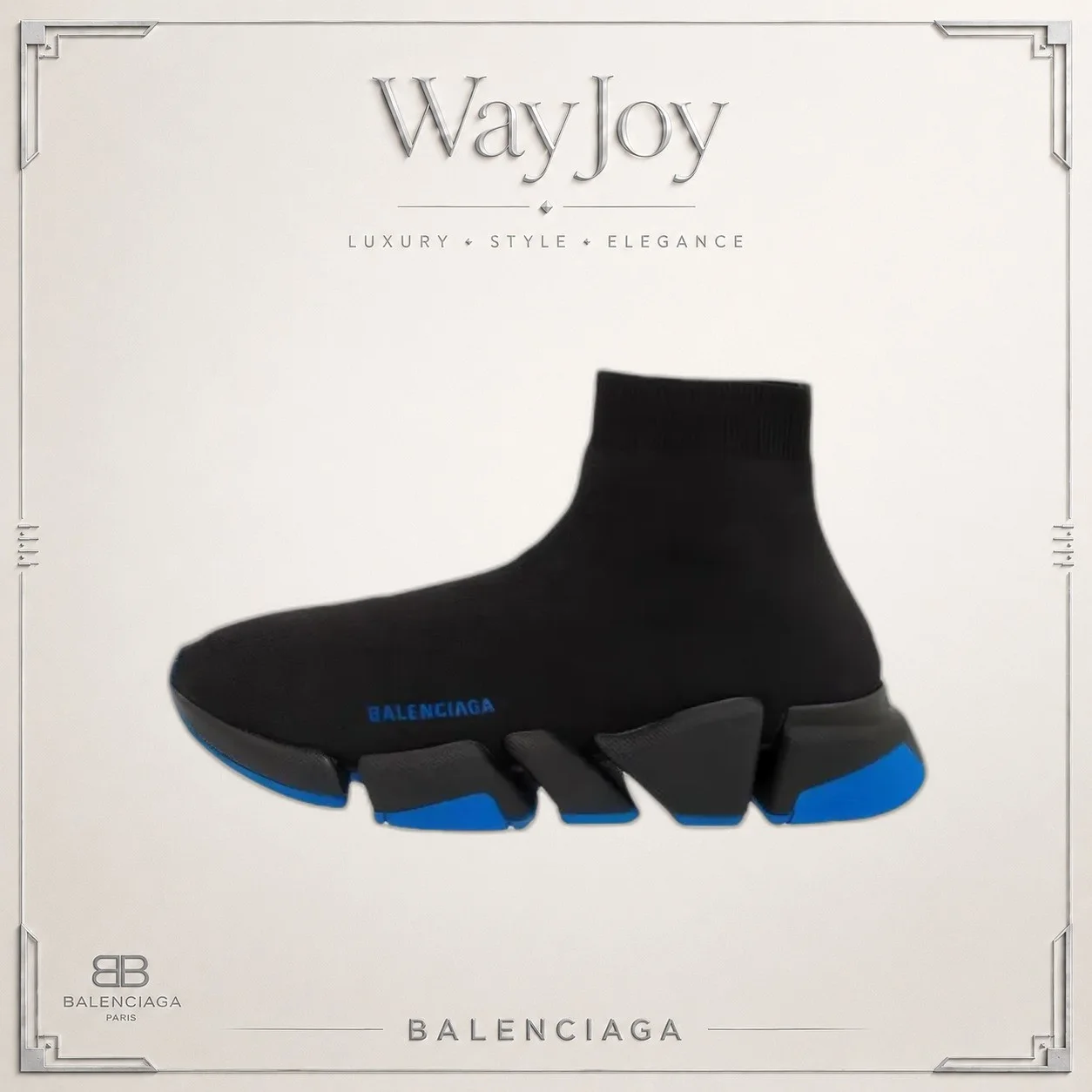 Balenciaga High-Top Sneakers — Black