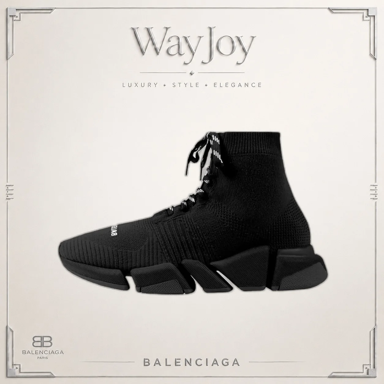 Balenciaga Speed 2.0 High-Top Sneakers Black
