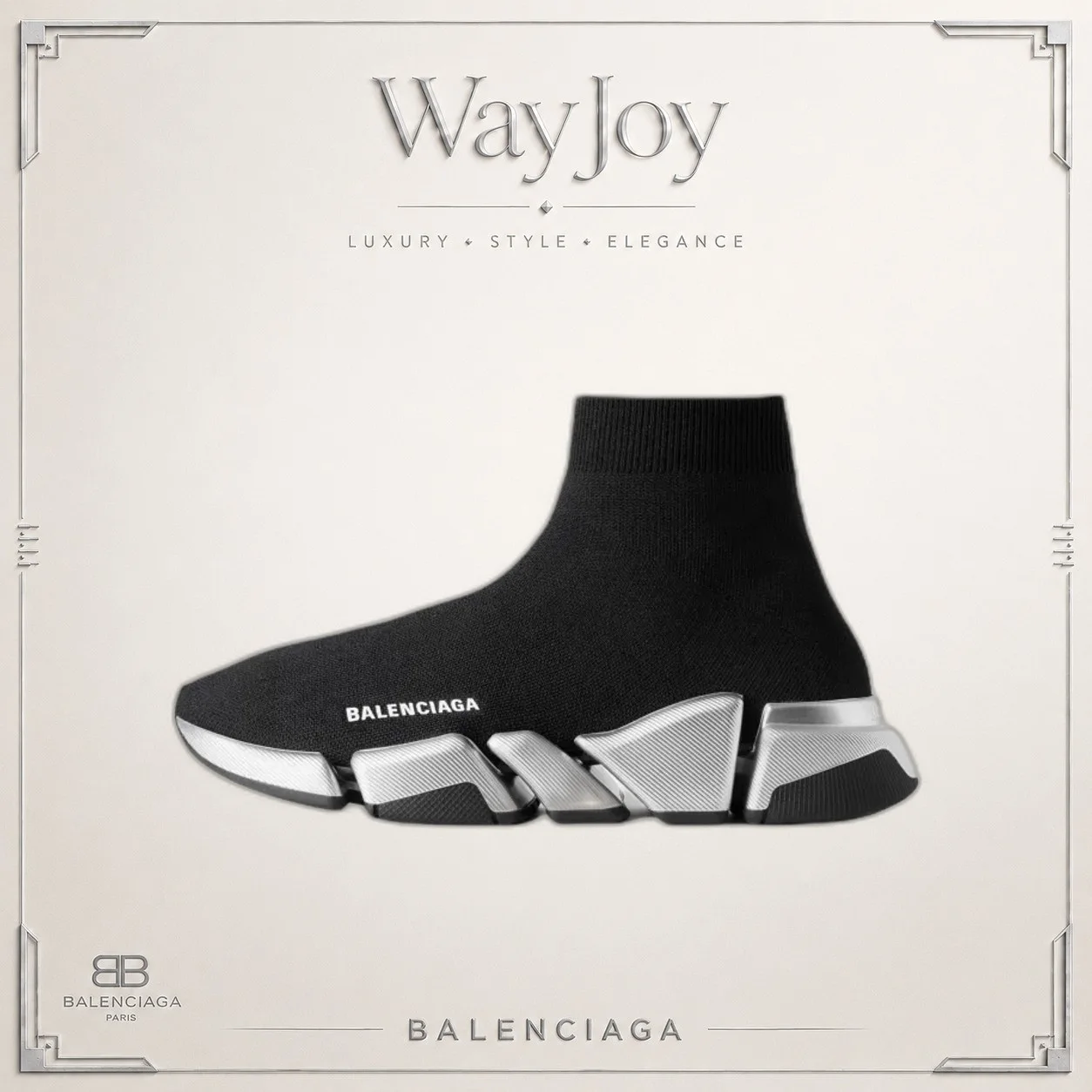 Balenciaga Speed 2.0 High-Top Slip-On Sneakers