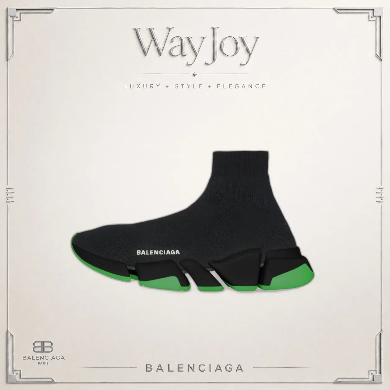 Balenciaga Speed 2.0 High-Top Sneakers - Black