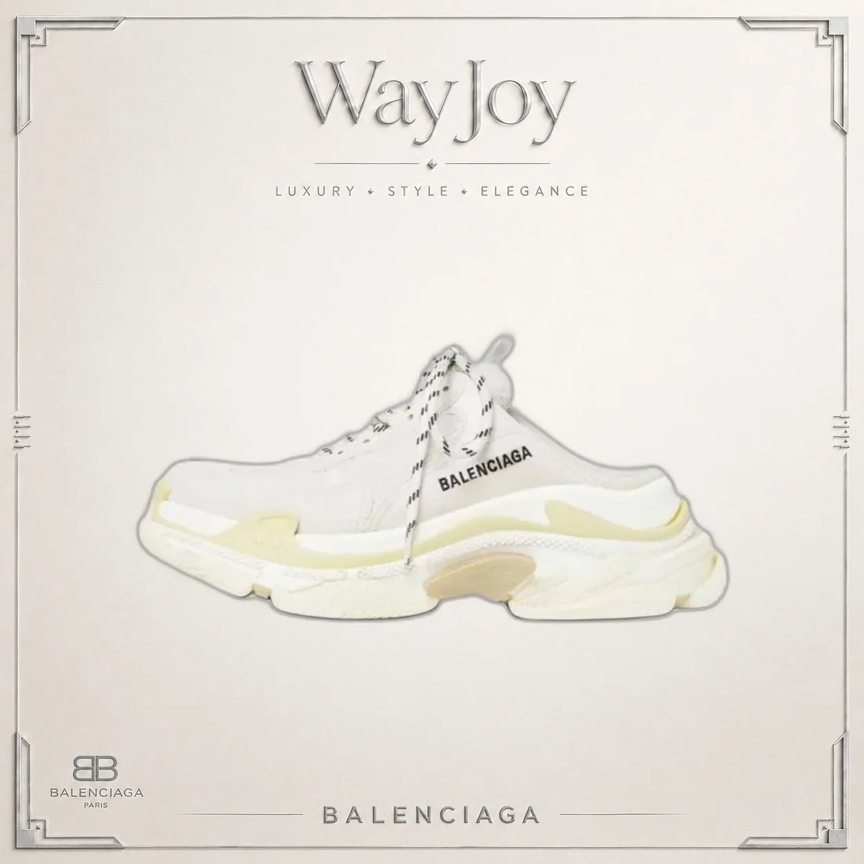 Balenciaga Triple S Logo-Embroidered Low-Top Dad Sneakers