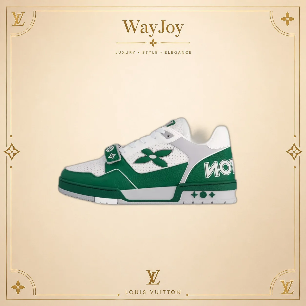 LOUIS VUITTON Trainer Monogram Flower Low-Top Sneakers - Men's Green