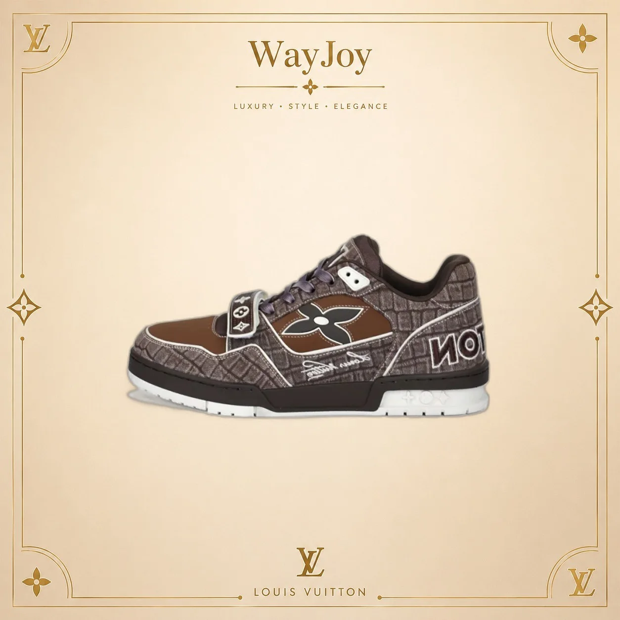 LOUIS VUITTON Trainer Denim Low-Top Sneakers