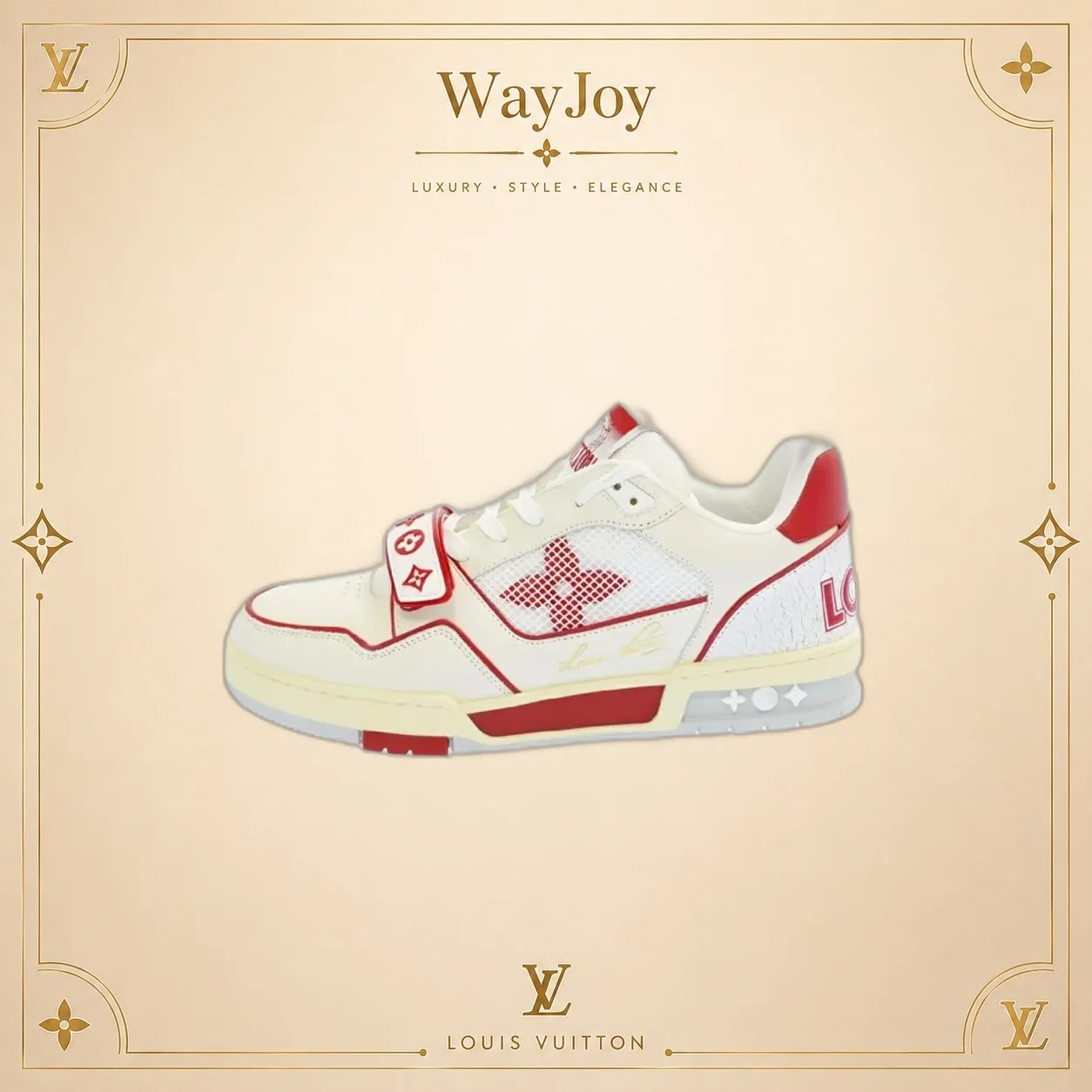 Louis Vuitton Trainer Velcro Low-Top Sneakers