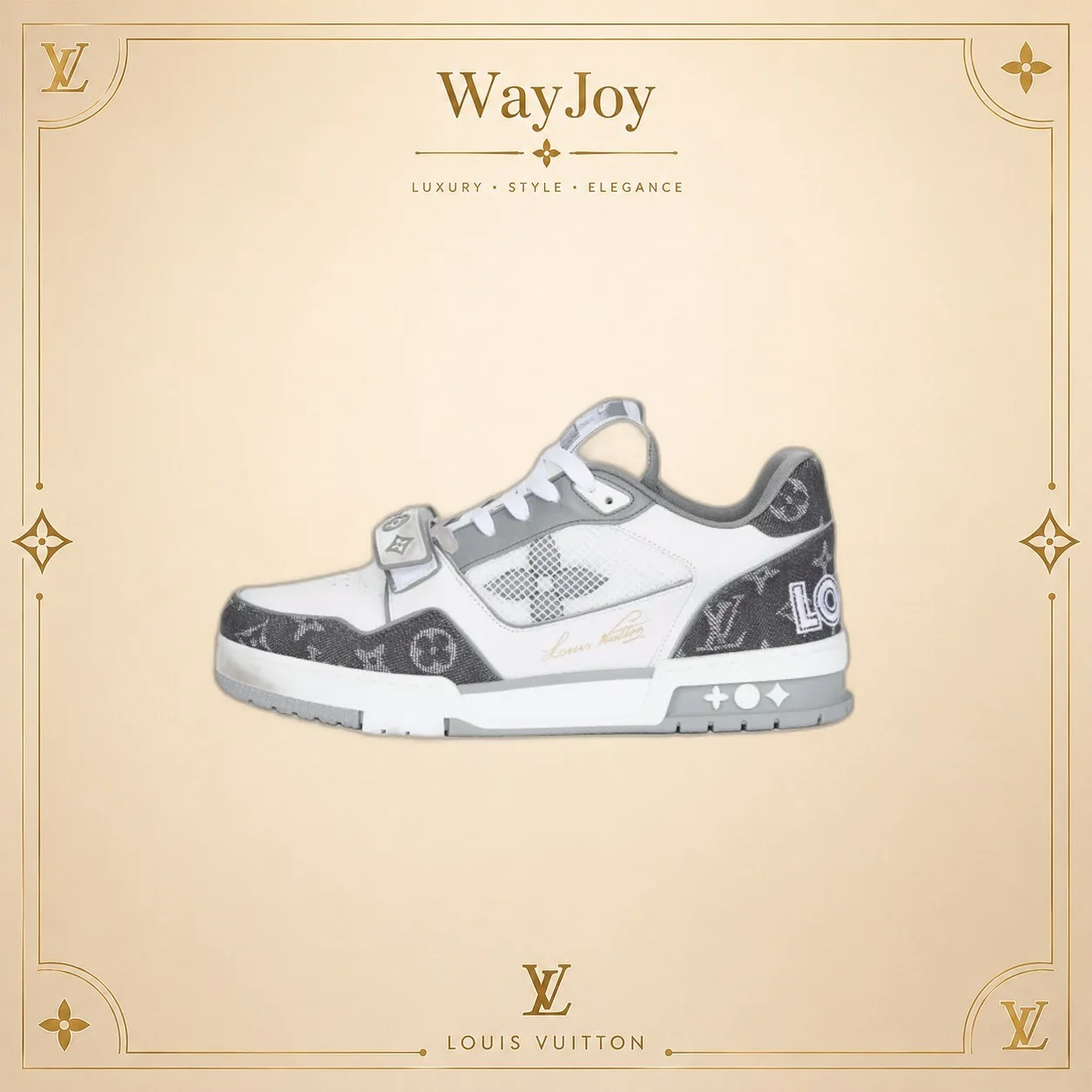 LOUIS VUITTON Trainer Leather Low-Top Sneakers