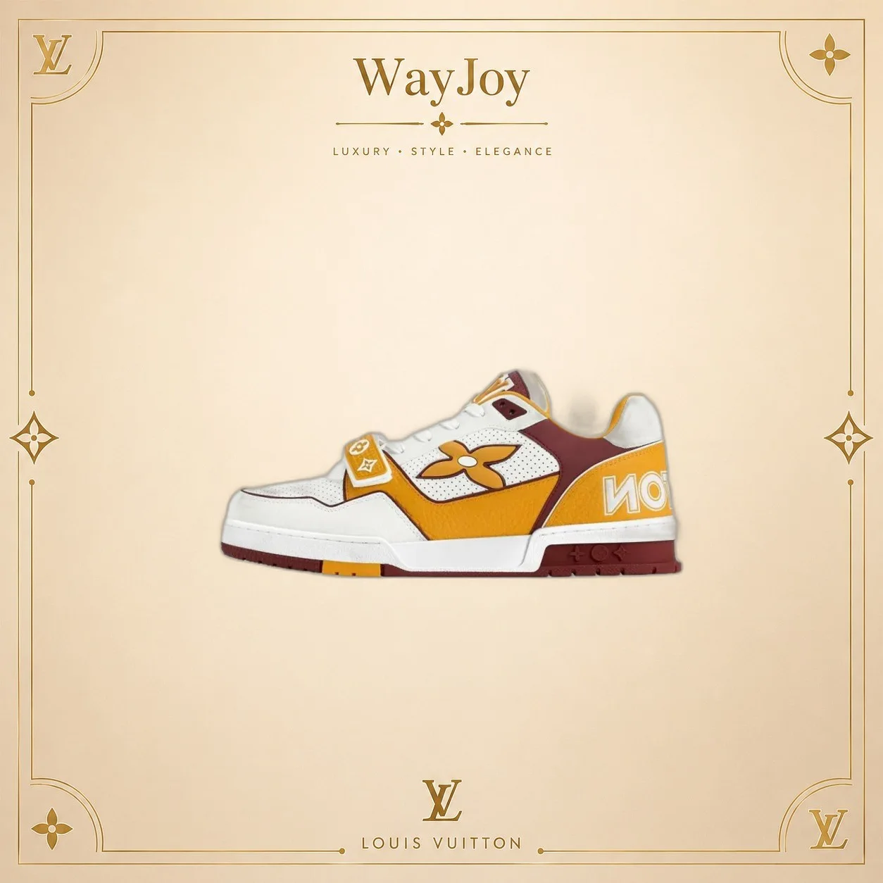 LOUIS VUITTON Trainer Low-Top Sneakers Yellow