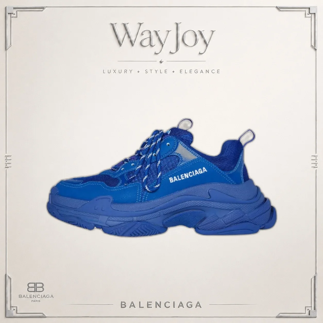 Balenciaga Triple S Sneaker in Indigo