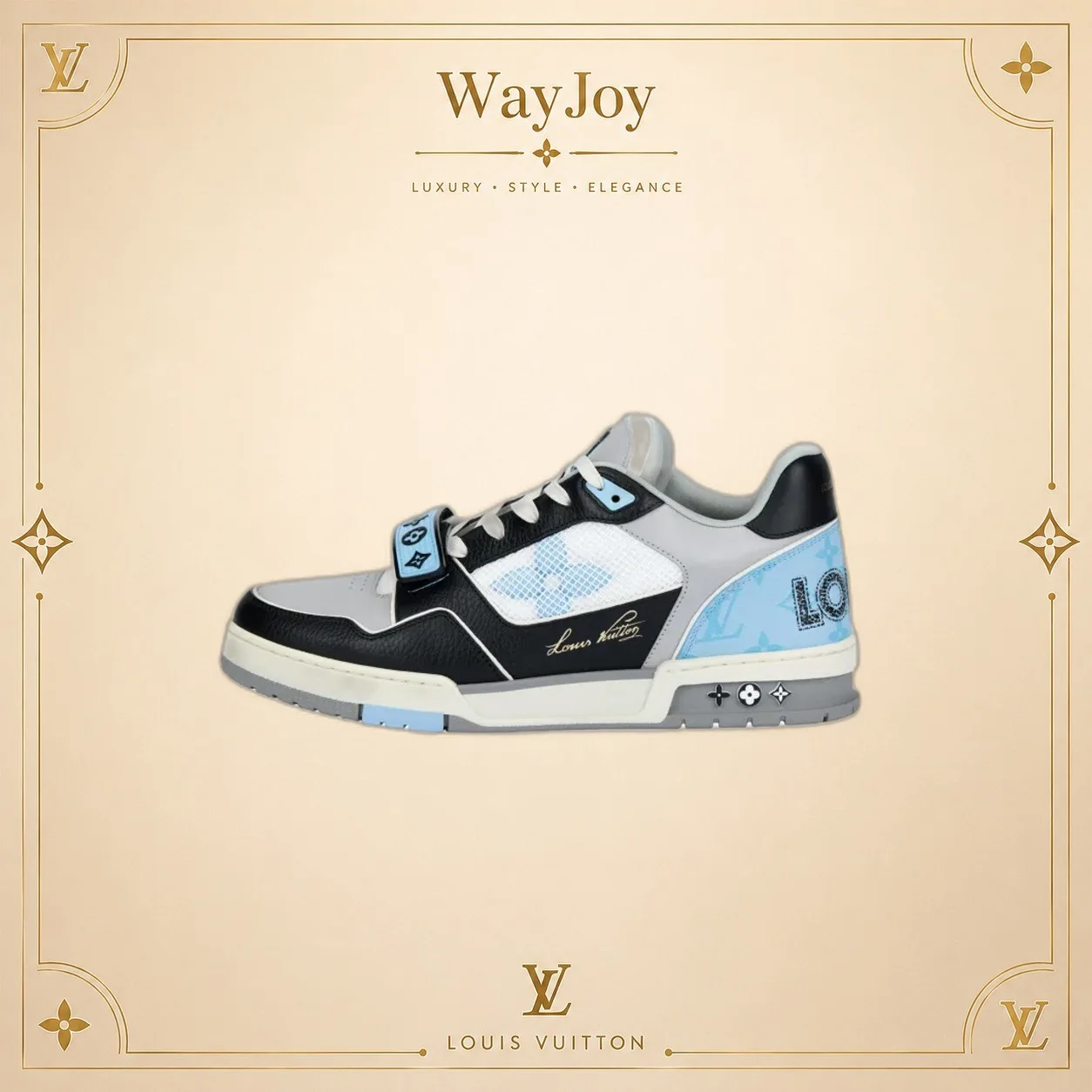 LOUIS VUITTON Trainer Leather Low-Top Sneakers