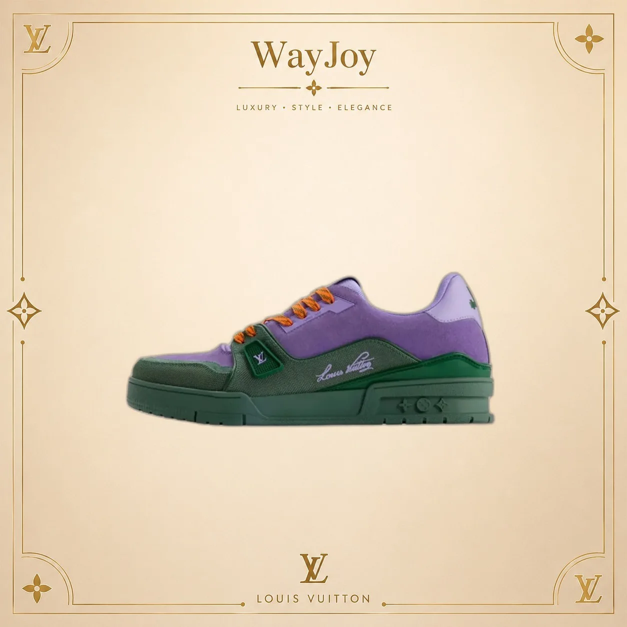 LOUIS VUITTON Trainer Suede Low-Top Sneakers