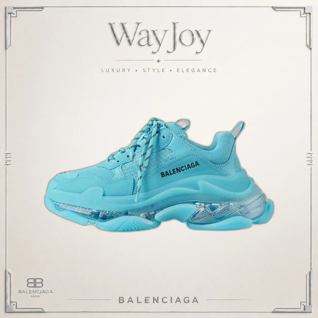 Balenciaga Triple S Clear Sole Low-Top Dad Sneakers