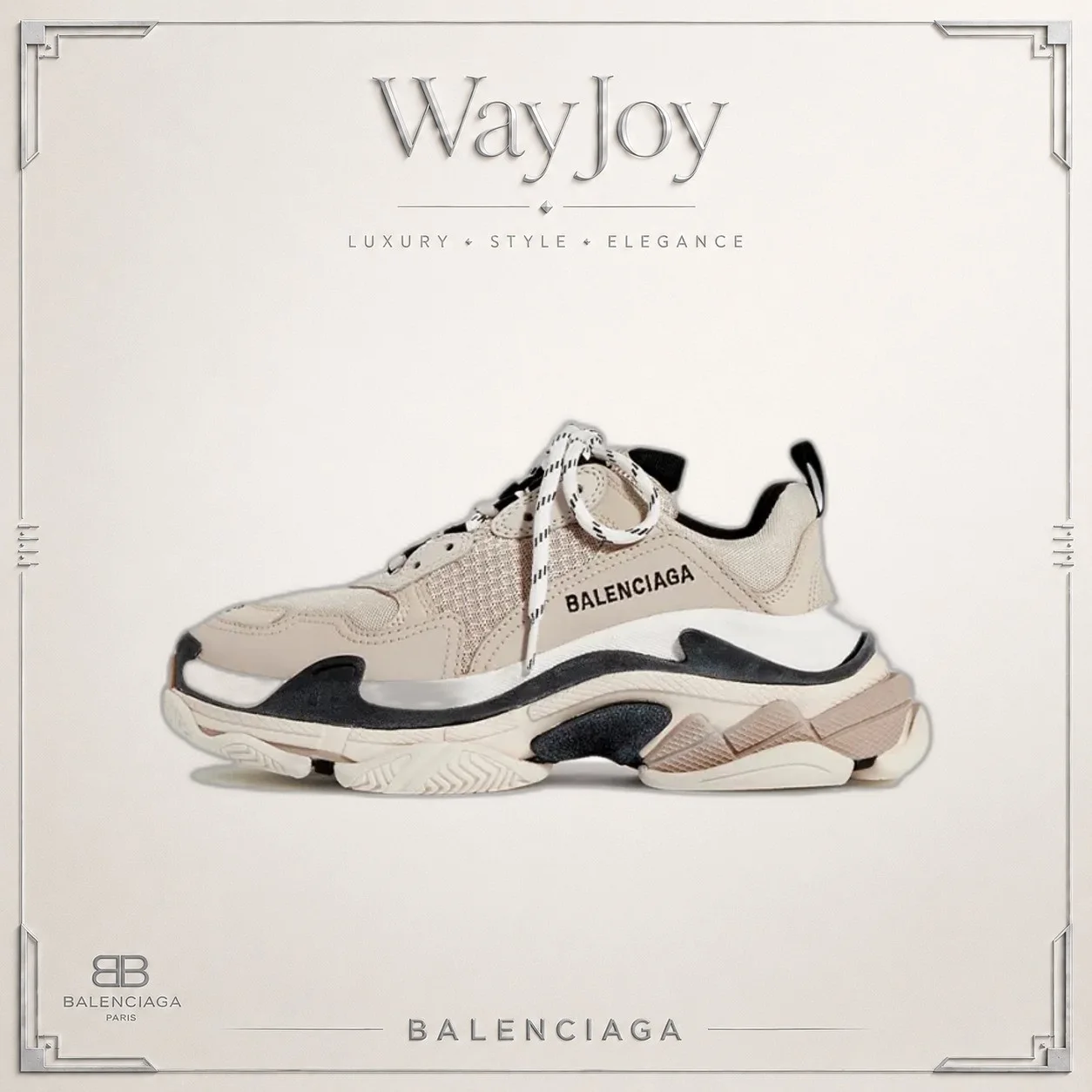 Balenciaga Triple S Low-Top Dad Sneakers