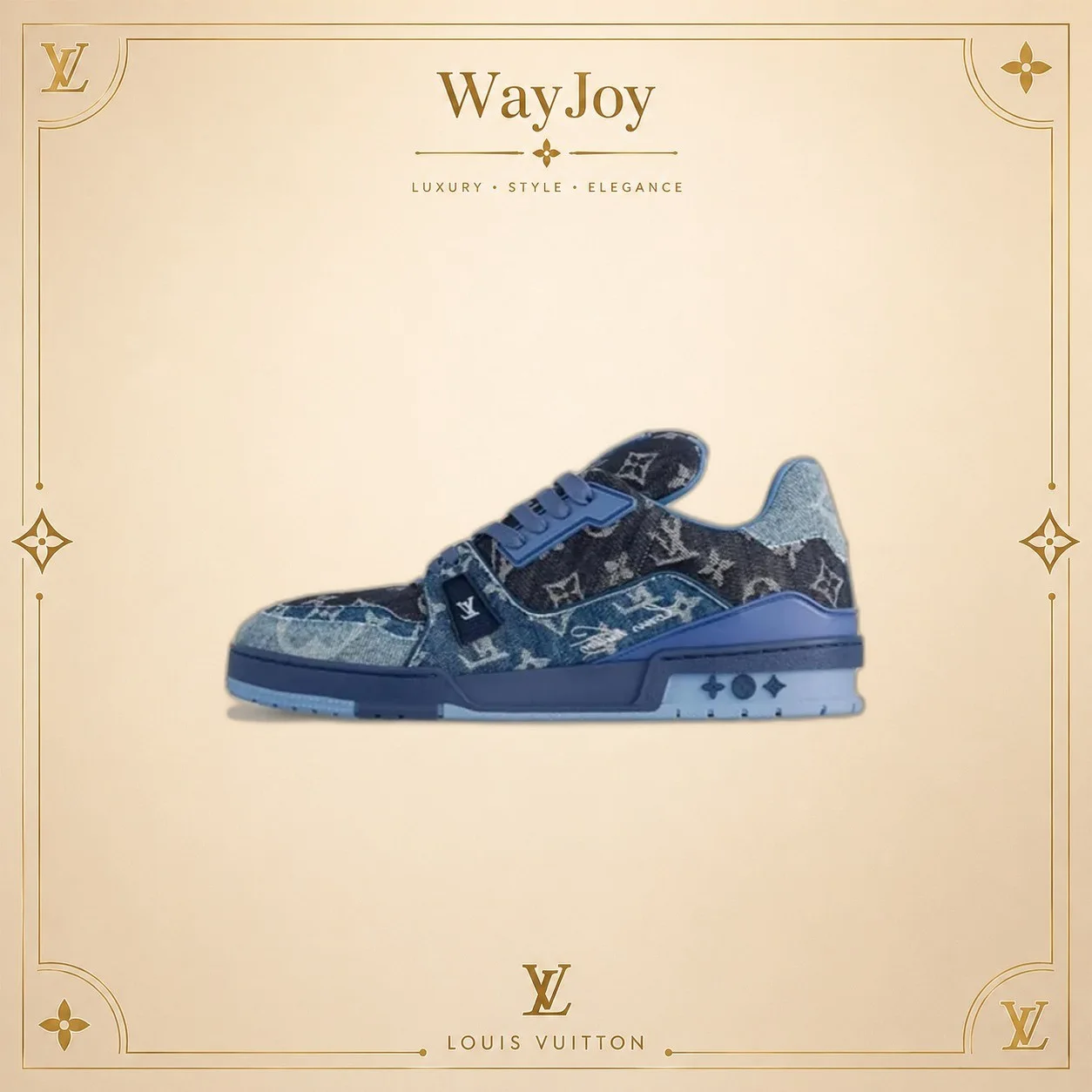 LOUIS VUITTON Trainer Low-Top Sneakers Blue
