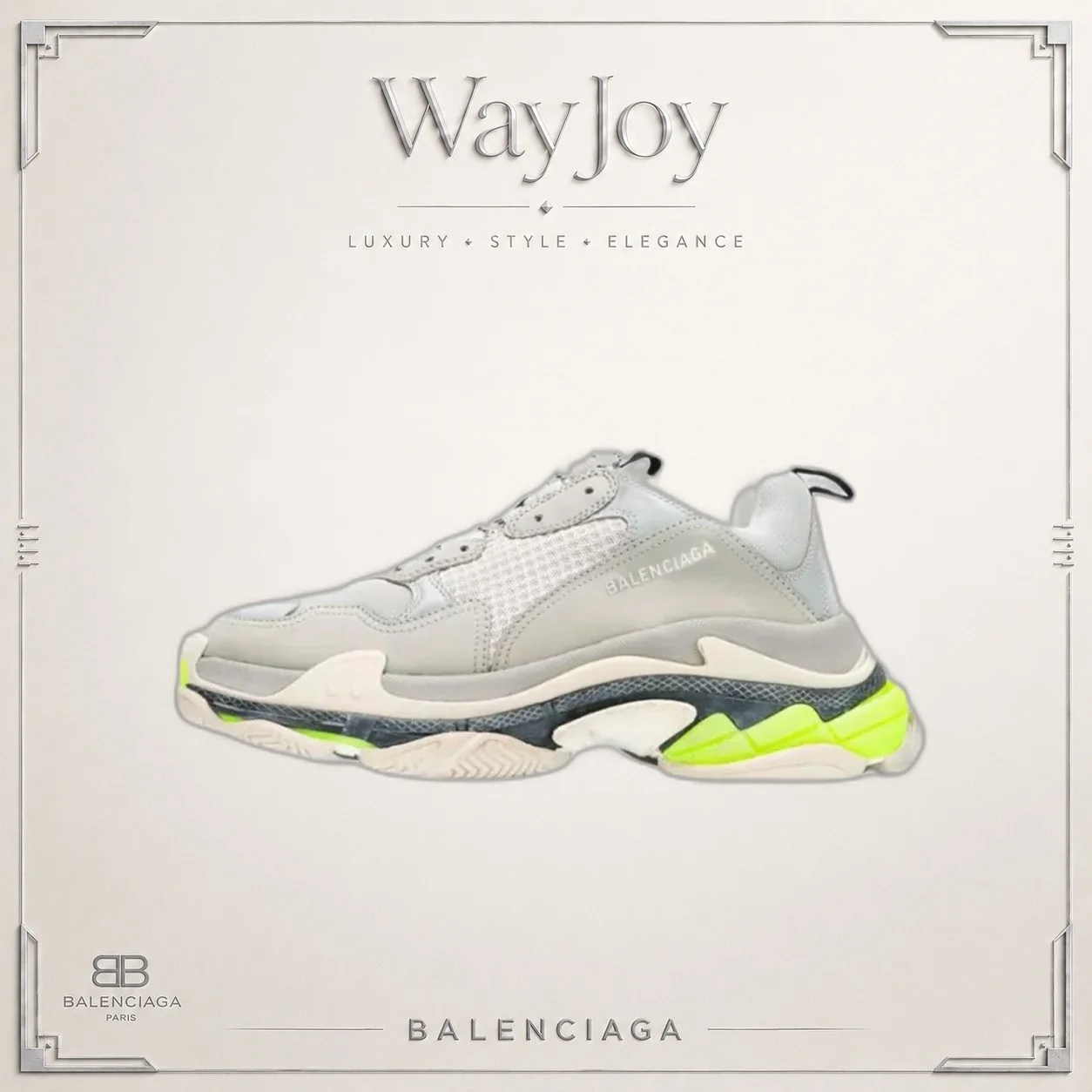 Balenciaga Triple S Low-Top Dad Sneaker — White