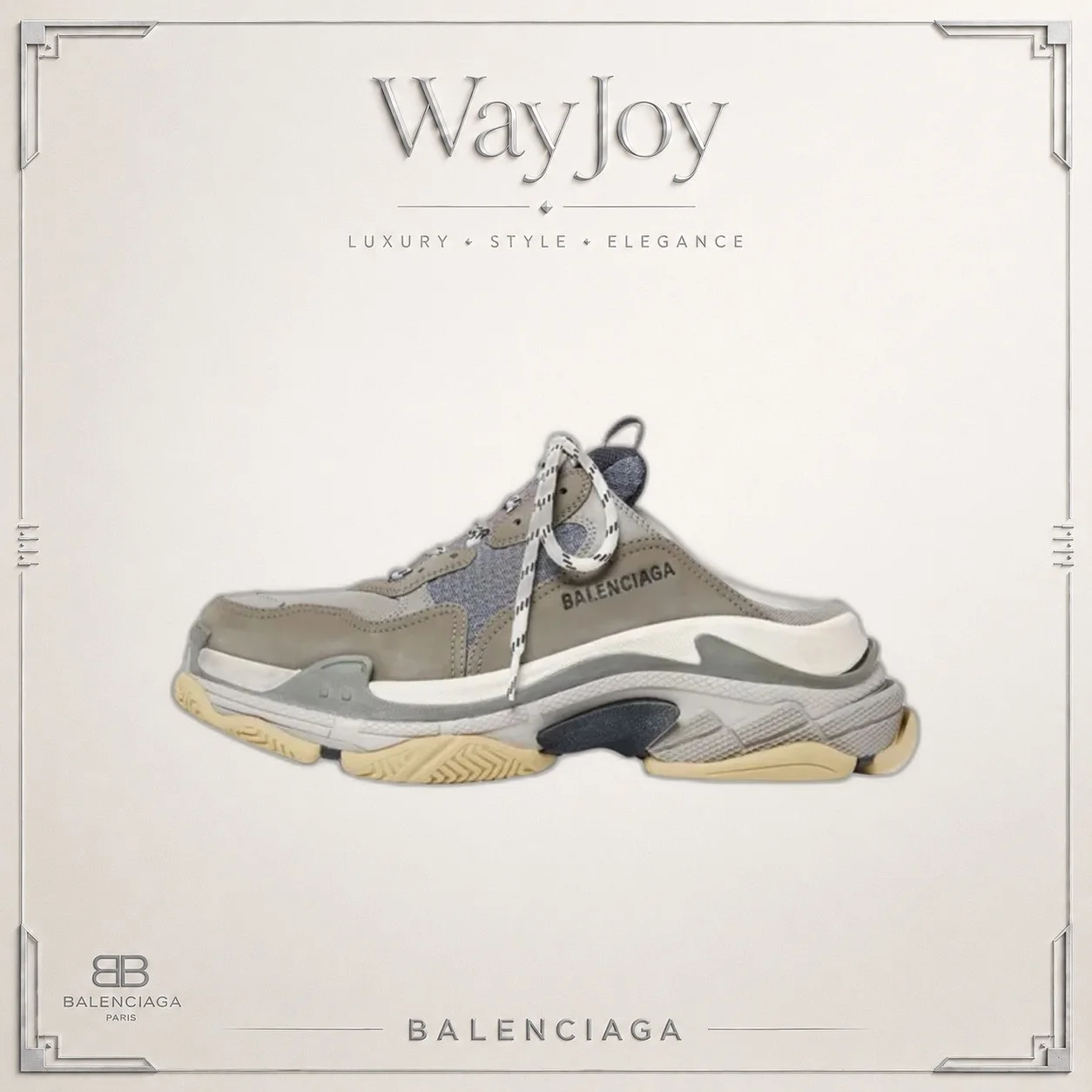 Balenciaga Triple S Mesh Low-Top Dad Sneakers