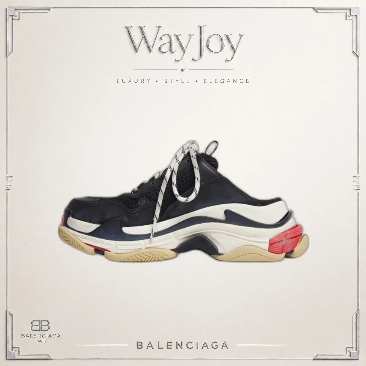 Balenciaga Triple S Low-Top Sneakers - Women's Black