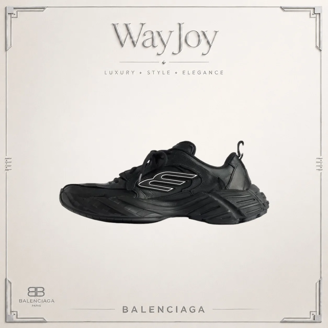 Balenciaga Monday Low-Top Leather Sneaker
