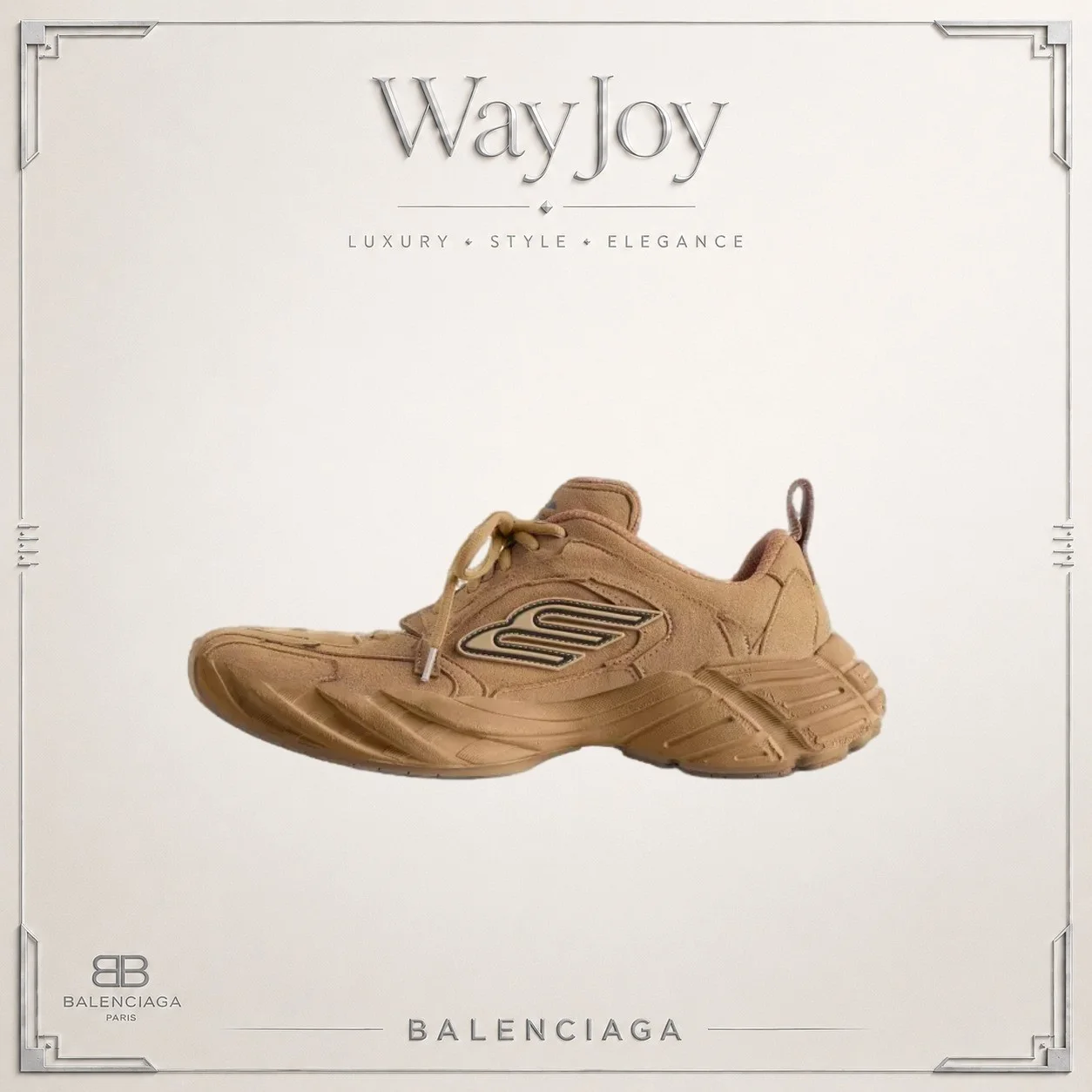 Balenciaga Monday 3B Sneaker in Brown