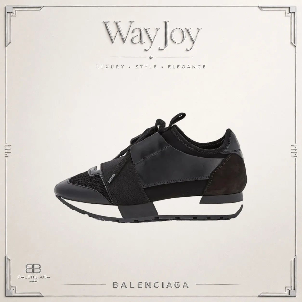 Balenciaga Runner Leather Low-Top Sneakers