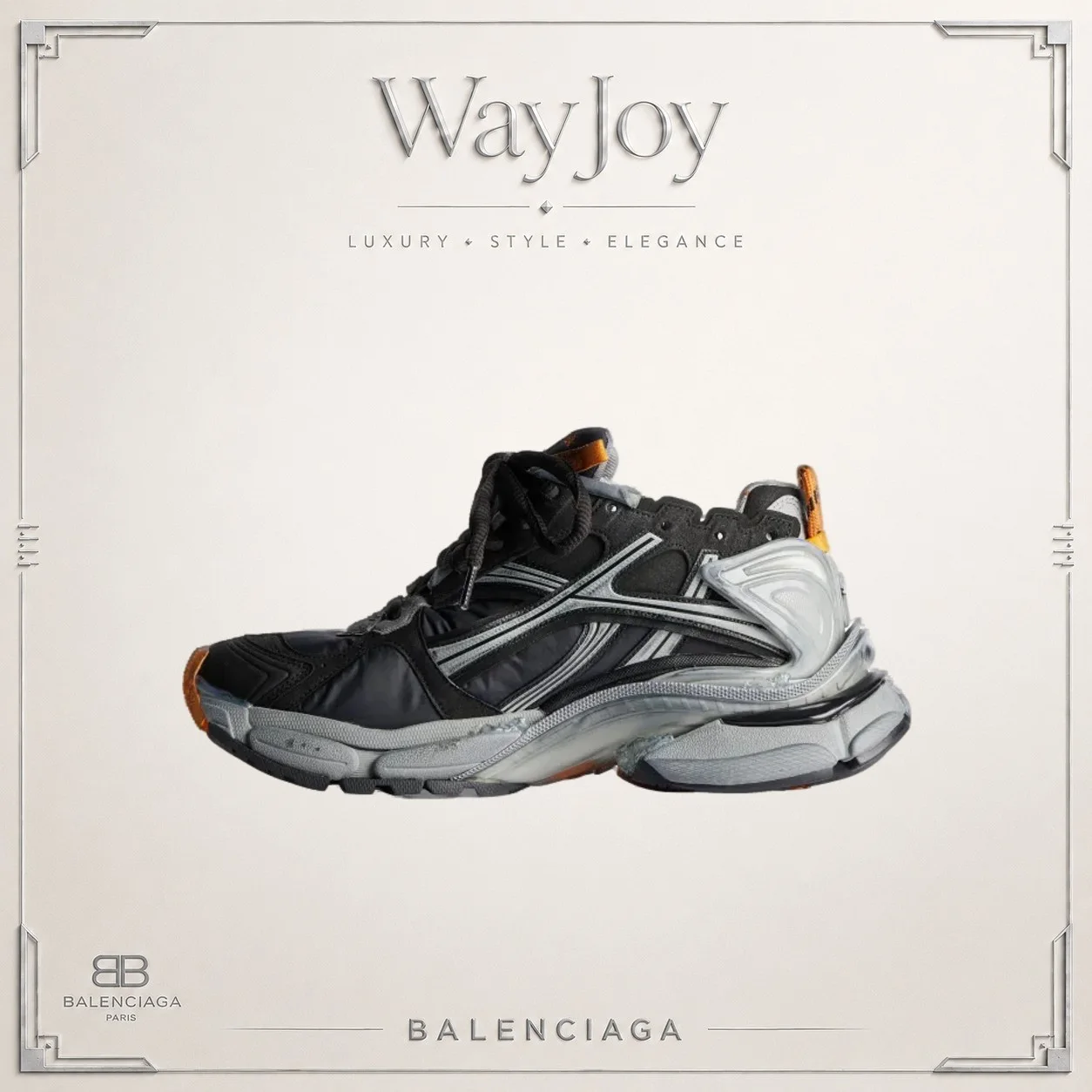 Balenciaga Runner Low-Top Sneakers - Black