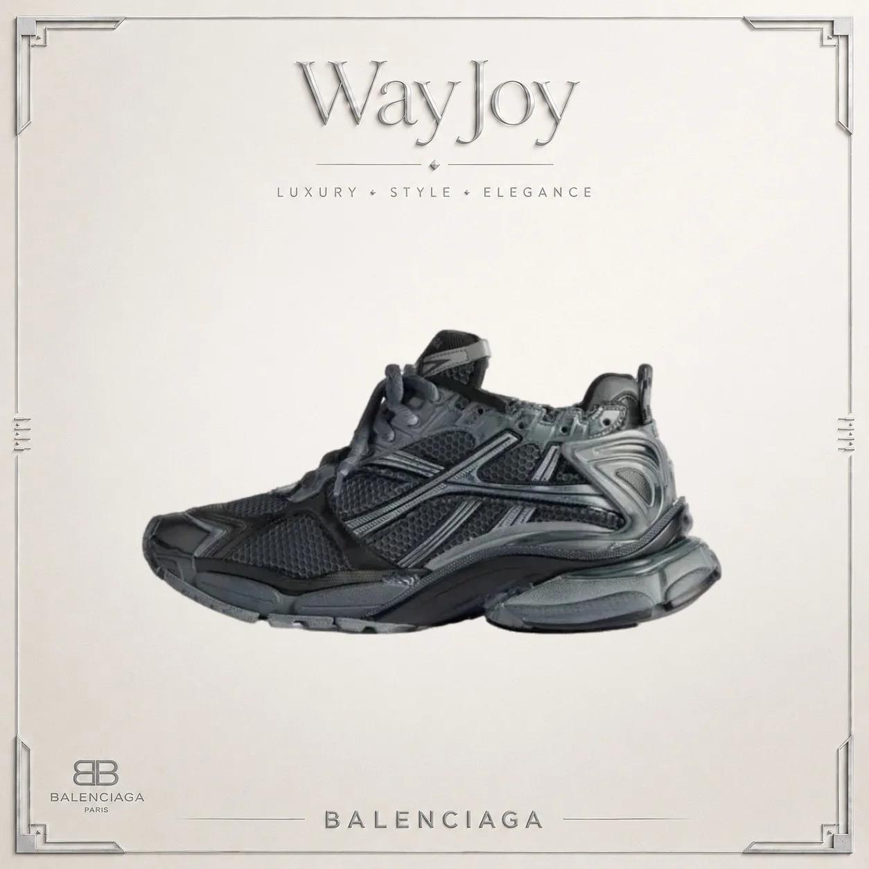 Balenciaga Runner Mesh Low-Top Sneakers