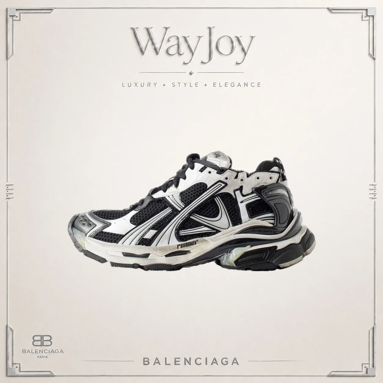 Balenciaga Runner Mesh Low-Top Sneakers