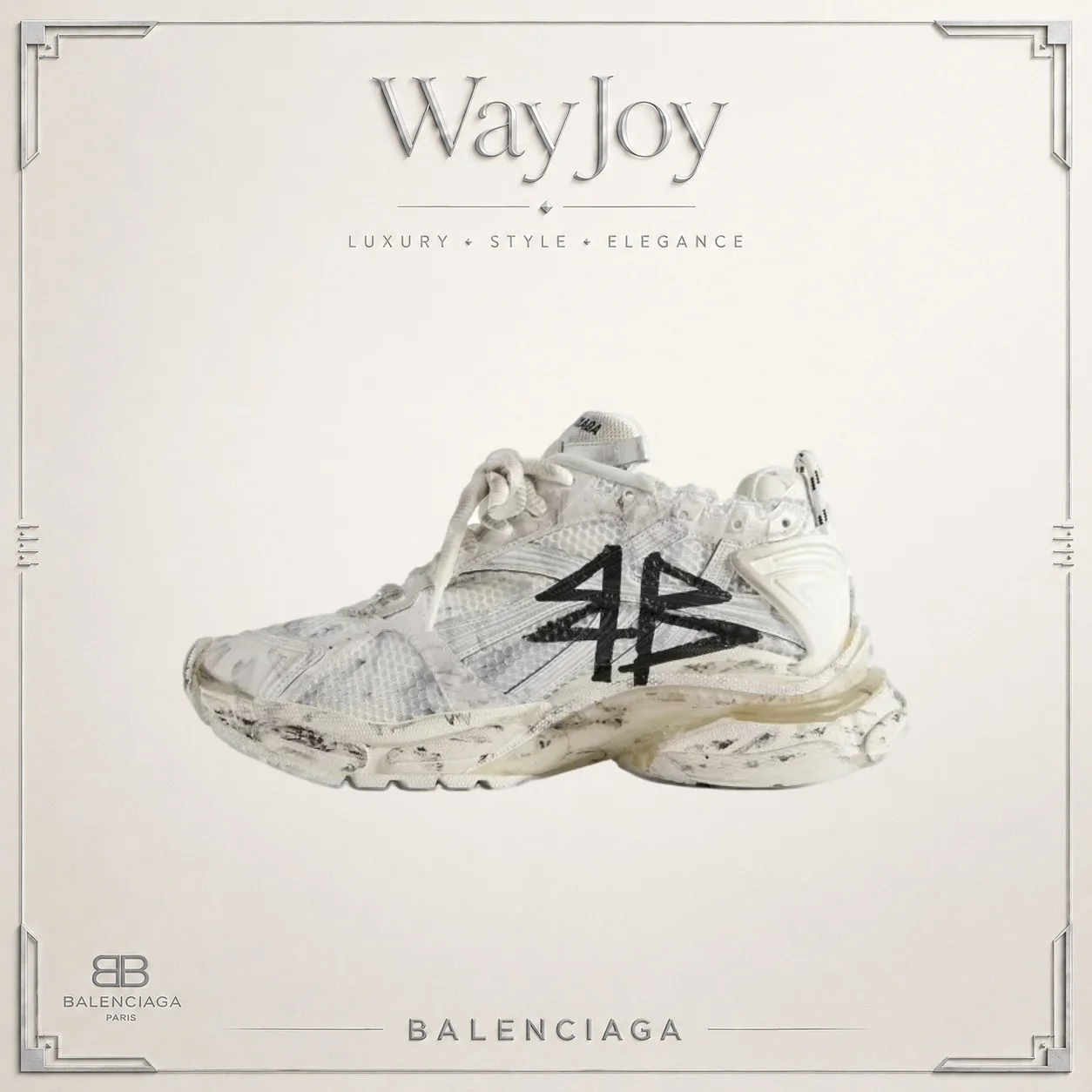 Balenciaga Runner Graffiti Low-Top Sneakers