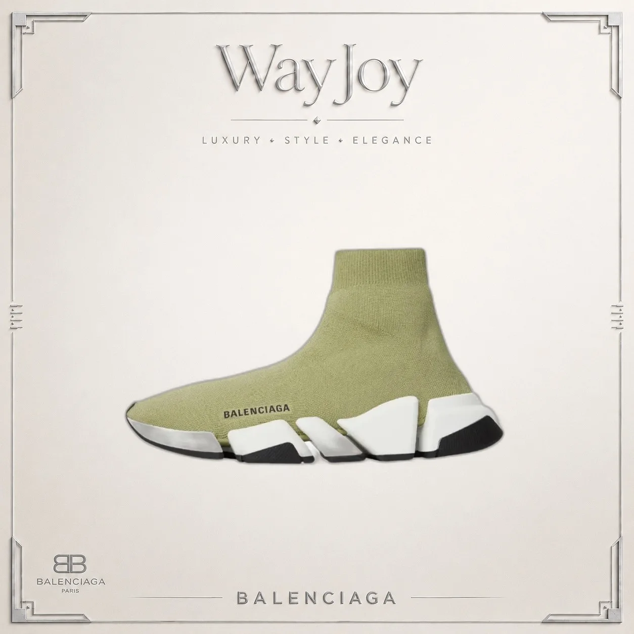 Balenciaga Speed 2.0 Sneaker — Matcha Green